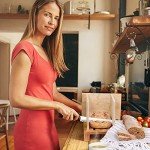 Adjustable Bamboo Bread Slicer with Cutting Board