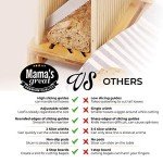 Adjustable Bamboo Bread Slicer with Cutting Board