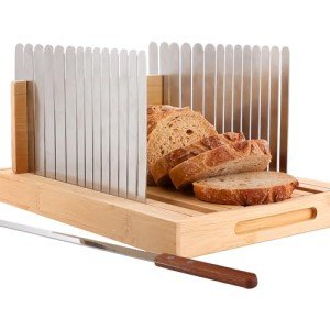 Adjustable Stainless Steel Bread Slicer & Knife