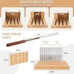 Adjustable Stainless Steel Bread Slicer & Knife