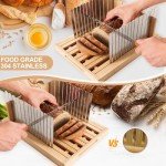 Adjustable Stainless Steel Bread Slicer & Knife