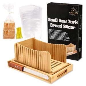 New York Bread Slicer with Crumb Tray & Bags