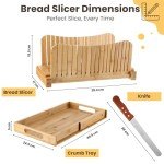 New York Bread Slicer with Crumb Tray & Bags