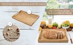 Bamboo Bread Slicer with Crumb Tray - Adjustable
