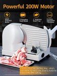 200W Electric Food Slicer for Meat, Cheese, Bread