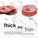 Electric Deli Meat Slicer with Adjustable Thickness