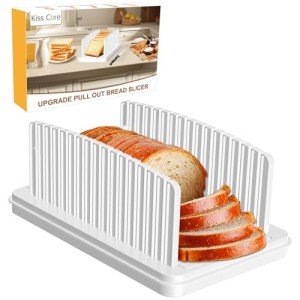 Foldable Bread Slicer with Removable Cutting Board