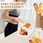 Foldable Bread Slicer with Removable Cutting Board