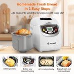 MOOSOO 2lb Automatic Bread Making Machine