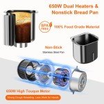 MOOSOO 2lb Automatic Bread Making Machine