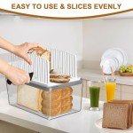 Adjustable Bread Slicer with Crumb Tray & Box