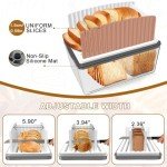 Adjustable Bread Slicer with Crumb Tray & Box