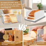 Adjustable Bread Slicer with Crumb Tray & Box