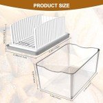 Adjustable Bread Slicer with Crumb Tray & Box