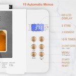 19-in-1 Smart Bread Maker with Nonstick Ceramic Pan