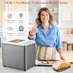 19-in-1 Smart Bread Maker with Nonstick Ceramic Pan