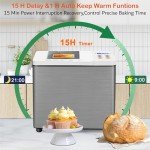 19-in-1 Smart Bread Maker with Nonstick Ceramic Pan