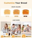 OSIPOTO 2LB Stainless Steel Bread Maker Machine