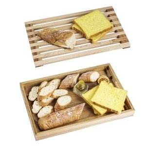 Nuvograin Wood Bread Cutting Board & Slicer