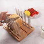 Stainless Steel Adjustable Bread Slicer with Guide