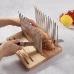 Stainless Steel Adjustable Bread Slicer with Guide