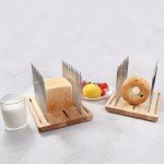 Stainless Steel Adjustable Bread Slicer with Guide