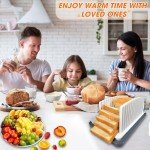 Adjustable Bread Slicer with Crumb Tray