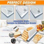 Adjustable Bread Slicer with Crumb Tray