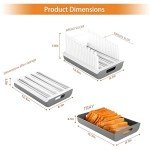 YONGAIJIA Adjustable Bread Slicer with Storage Tray
