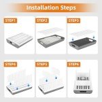 YONGAIJIA Adjustable Bread Slicer with Storage Tray
