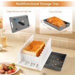 YONGAIJIA Adjustable Bread Slicer with Storage Tray