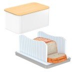 CAWIU Foldable Bread Slicer with Crumb Tray