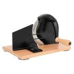 Manual Bread Slicer with Hand Crank - Adjustable Thickness