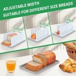 CAWIU Foldable Bread Slicer with Crumb Tray