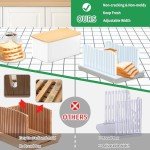CAWIU Foldable Bread Slicer with Crumb Tray