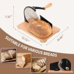 Manual Bread Slicer with Hand Crank - Adjustable Thickness