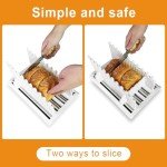 Adjustable Bread Slicer with Crumb Tray