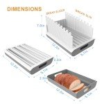 Adjustable Bread Slicer with Crumb Tray