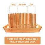 Kiss Core Bamboo Bread Slicer with Crumb Catcher