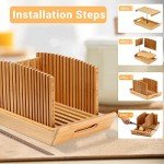 Kiss Core Bamboo Bread Slicer with Crumb Catcher