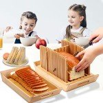 Kiss Core Bamboo Bread Slicer with Crumb Catcher