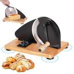 Manual Bread Slicer with Adjustable Thickness and Suction