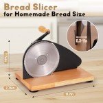 Manual Bread Slicer with Adjustable Thickness and Suction