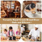 Manual Bread Slicer with Adjustable Thickness and Suction