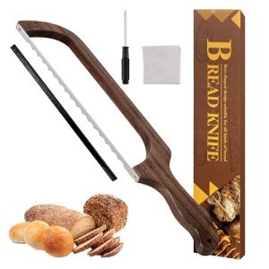 Mecyfaty Sourdough Bread Knife with Protective Cover