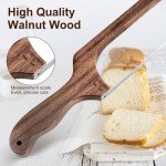 Mecyfaty Sourdough Bread Knife with Protective Cover