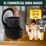 Boba Cooker: Automatic Tapioca Pearl Maker, 5L