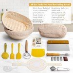 BAVIFY Banneton Bread Proofing Basket Set