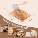 Adjustable Manual Bread Slicer with Hand Crank