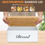 RYTOXILO Bread Slicer with Bamboo Lid and Box
